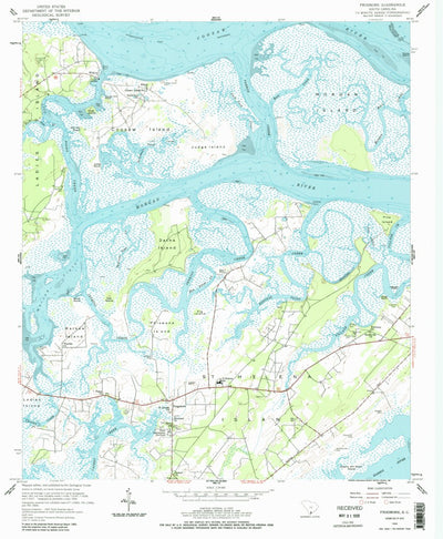 United States Geological Survey Frogmore, SC (1956, 24000-Scale) digital map