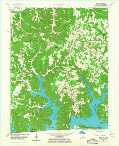 United States Geological Survey Frogue, KY-TN (1954, 24000-Scale) digital map