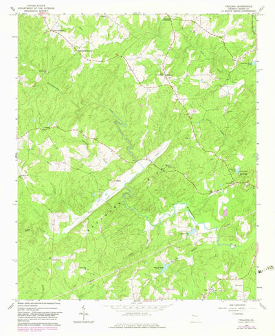 United States Geological Survey Frolona, GA (1964, 24000-Scale) digital map