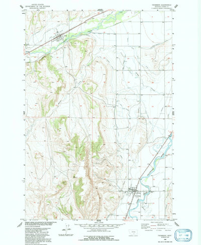 United States Geological Survey Fromberg, MT (1956, 24000-Scale) digital map