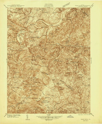 United States Geological Survey Front Royal, VA (1939, 48000-Scale) digital map