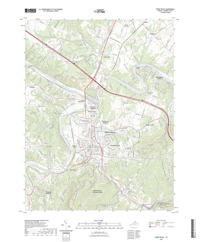 United States Geological Survey Front Royal, VA (2022, 24000-Scale) digital map