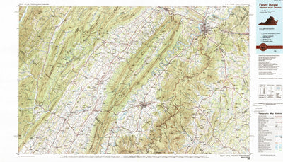 United States Geological Survey Front Royal, VA-WV (1986, 100000-Scale) digital map