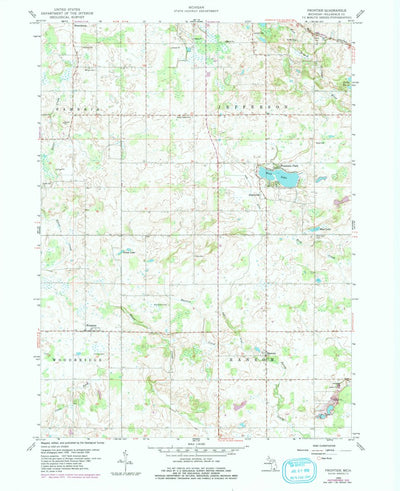 United States Geological Survey Frontier, MI (1959, 24000-Scale) digital map