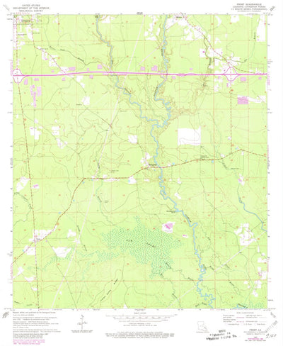 United States Geological Survey Frost, LA (1963, 24000-Scale) digital map