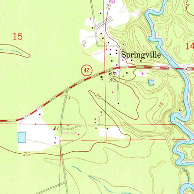 United States Geological Survey Frost, LA (1963, 24000-Scale) digital map