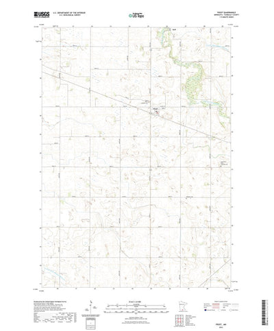 United States Geological Survey Frost, MN (2022, 24000-Scale) digital map