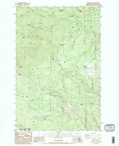 United States Geological Survey Frost Mountain, WA (1985, 24000-Scale) digital map