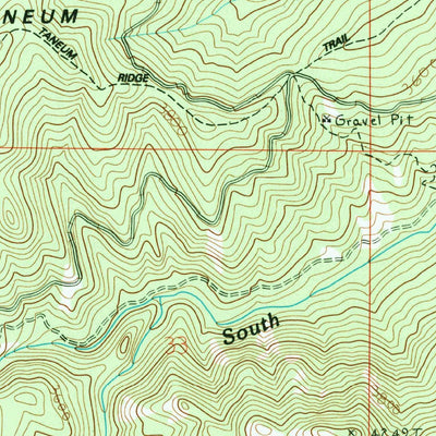 United States Geological Survey Frost Mountain, WA (1985, 24000-Scale) digital map