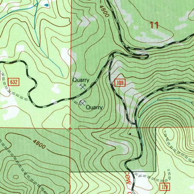 United States Geological Survey Frost Mountain, WA (1992, 24000-Scale) digital map