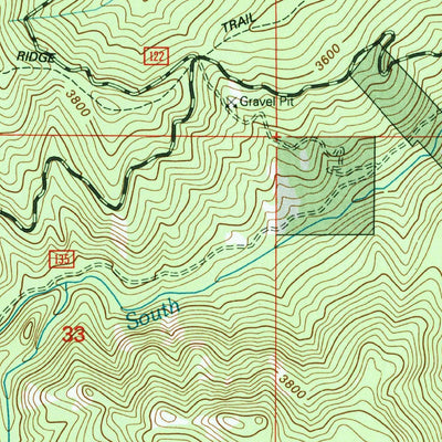 United States Geological Survey Frost Mountain, WA (1992, 24000-Scale) digital map