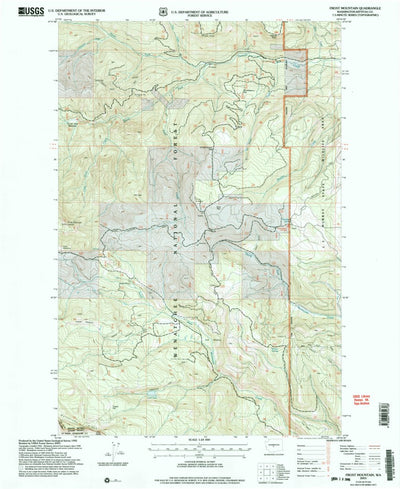 United States Geological Survey Frost Mountain, WA (2003, 24000-Scale) digital map