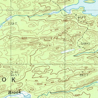 United States Geological Survey Frost Pond, ME (1988, 24000-Scale) digital map