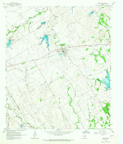 United States Geological Survey Frost, TX (1965, 24000-Scale) digital map