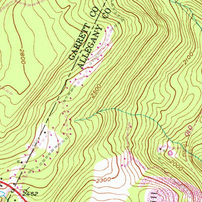 United States Geological Survey Frostburg, MD-PA (1949, 24000-Scale) digital map