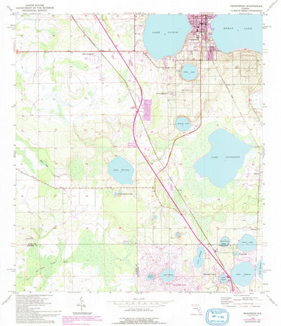 United States Geological Survey Frostproof, FL (1953, 24000-Scale) digital map