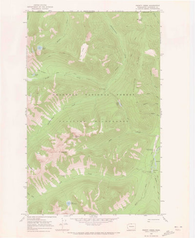United States Geological Survey Frosty Creek, WA (1969, 24000-Scale) digital map