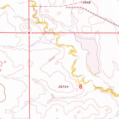 United States Geological Survey Frozen Man Creek, SD (1973, 24000-Scale) digital map