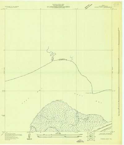 United States Geological Survey Frozen Point, TX (1931, 24000-Scale) digital map