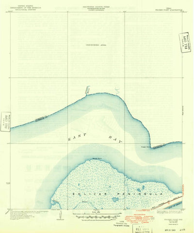 United States Geological Survey Frozen Point, TX (1933, 31680-Scale) digital map