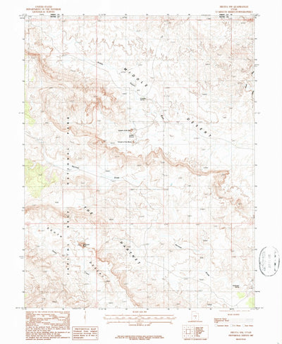 United States Geological Survey Fruita NW, UT (1987, 24000-Scale) digital map