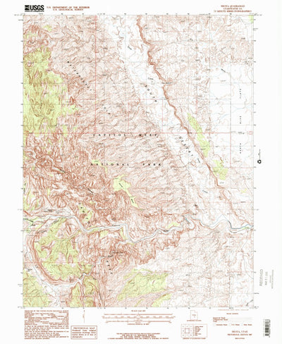 United States Geological Survey Fruita, UT (1987, 24000-Scale) digital map