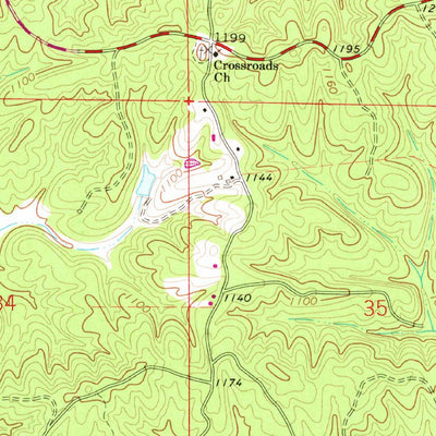 United States Geological Survey Fruithurst, AL (1966, 24000-Scale) digital map