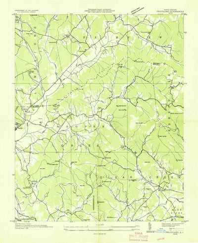 United States Geological Survey Fruitland, NC (1936, 24000-Scale) digital map