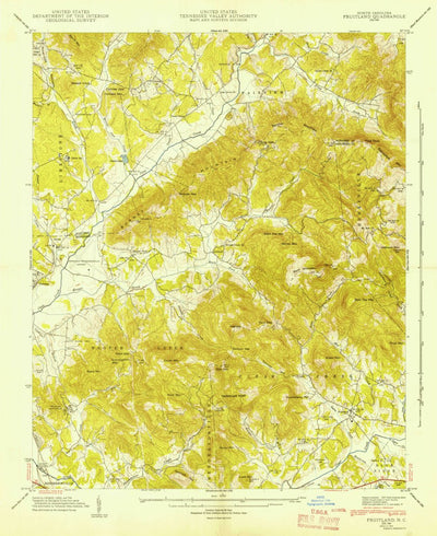 United States Geological Survey Fruitland, NC (1942, 24000-Scale) digital map
