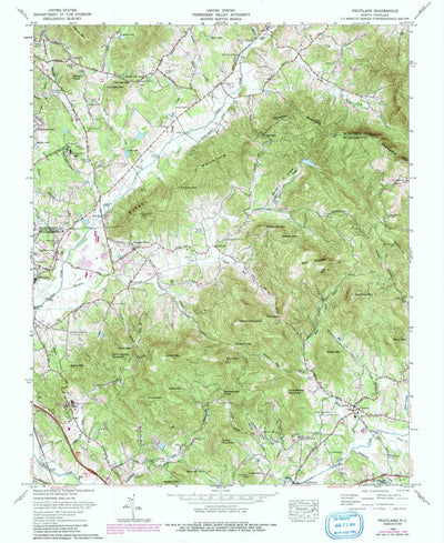 United States Geological Survey Fruitland, NC (1965, 24000-Scale) digital map