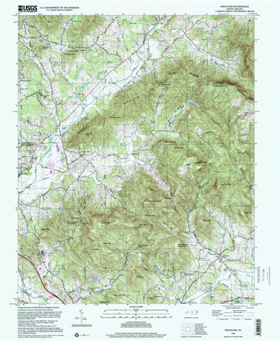United States Geological Survey Fruitland, NC (1997, 24000-Scale) digital map