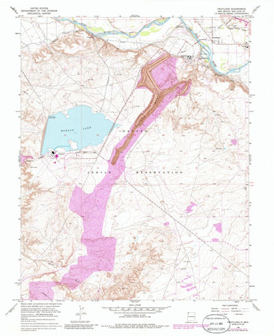 United States Geological Survey Fruitland, NM (1966, 24000-Scale) digital map