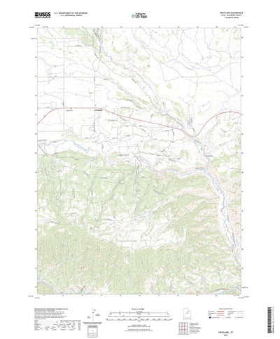 United States Geological Survey Fruitland, UT (2023, 24000-Scale) digital map