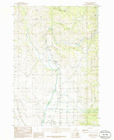 United States Geological Survey Fruitvale, ID (1986, 24000-Scale) digital map
