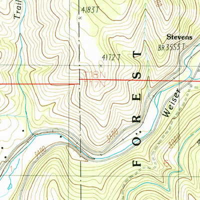 United States Geological Survey Fruitvale, ID (1986, 24000-Scale) digital map