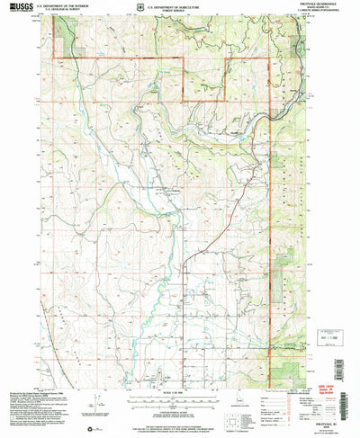 United States Geological Survey Fruitvale, ID (2004, 24000-Scale) digital map