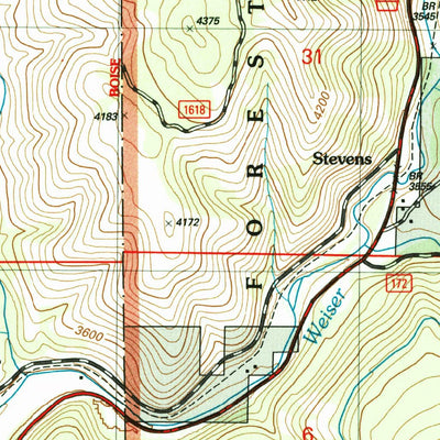 United States Geological Survey Fruitvale, ID (2004, 24000-Scale) digital map