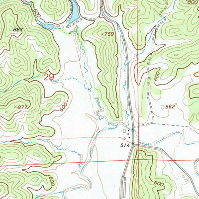 United States Geological Survey Fruto, CA (1968, 24000-Scale) digital map