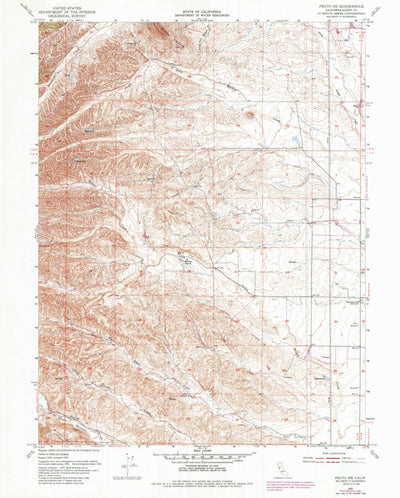United States Geological Survey Fruto NE, CA (1952, 24000-Scale) digital map