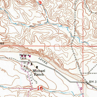 United States Geological Survey Fruto NE, CA (1952, 24000-Scale) digital map