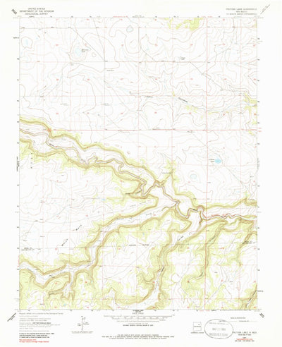 United States Geological Survey Frutosa Lake, NM (1964, 24000-Scale) digital map