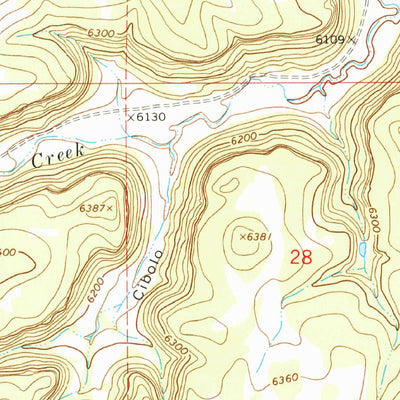 United States Geological Survey Frutosa Lake, NM (1964, 24000-Scale) digital map