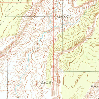 United States Geological Survey Fry Spring, UT (1987, 24000-Scale) digital map