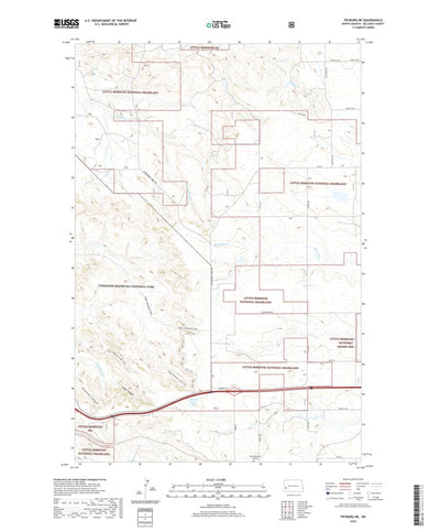 United States Geological Survey Fryburg NE, ND (2020, 24000-Scale) digital map