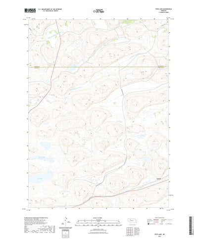 United States Geological Survey Frye Lake, NE (2021, 24000-Scale) digital map