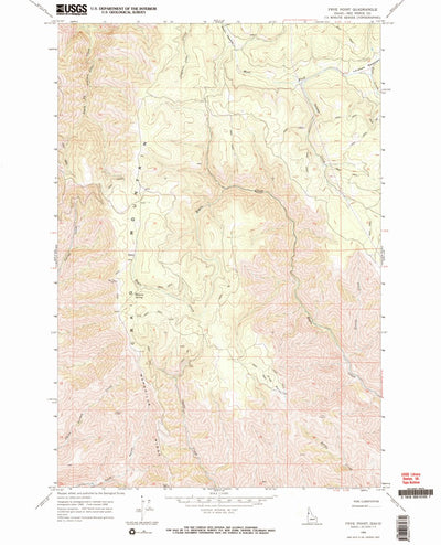 United States Geological Survey Frye Point, ID (1968, 24000-Scale) digital map