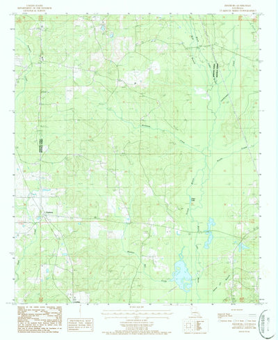 United States Geological Survey Fryeburg, LA (1986, 24000-Scale) digital map