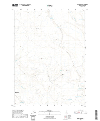 United States Geological Survey Frying Pan Basin, ID (2020, 24000-Scale) digital map
