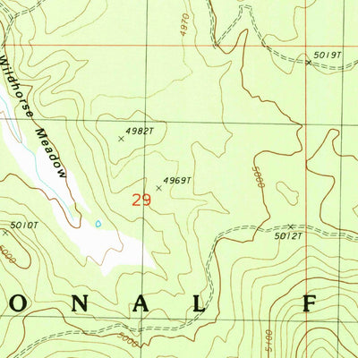 United States Geological Survey Fuego Mountain, OR (1988, 24000-Scale) digital map