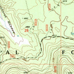 United States Geological Survey Fuego Mountain, OR (1998, 24000-Scale) digital map